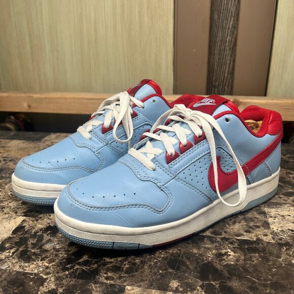 Nike Delta Force Low Top Sneaker Blue & Red Women's Size 9 308985-461 Circa 2004 - Picture 1 of 10